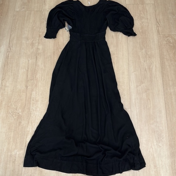 Free People String of Hearts Maxi Dress, BLACK SIZE SMALL NEW.  0211 - Picture 6 of 11